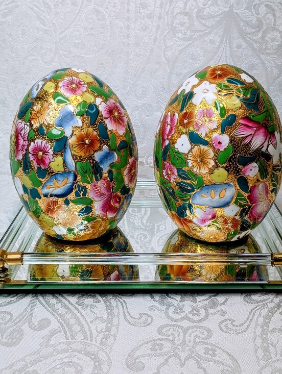 Other - Japanese Moriage Ceramic Eggs